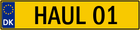 Truck License Plate